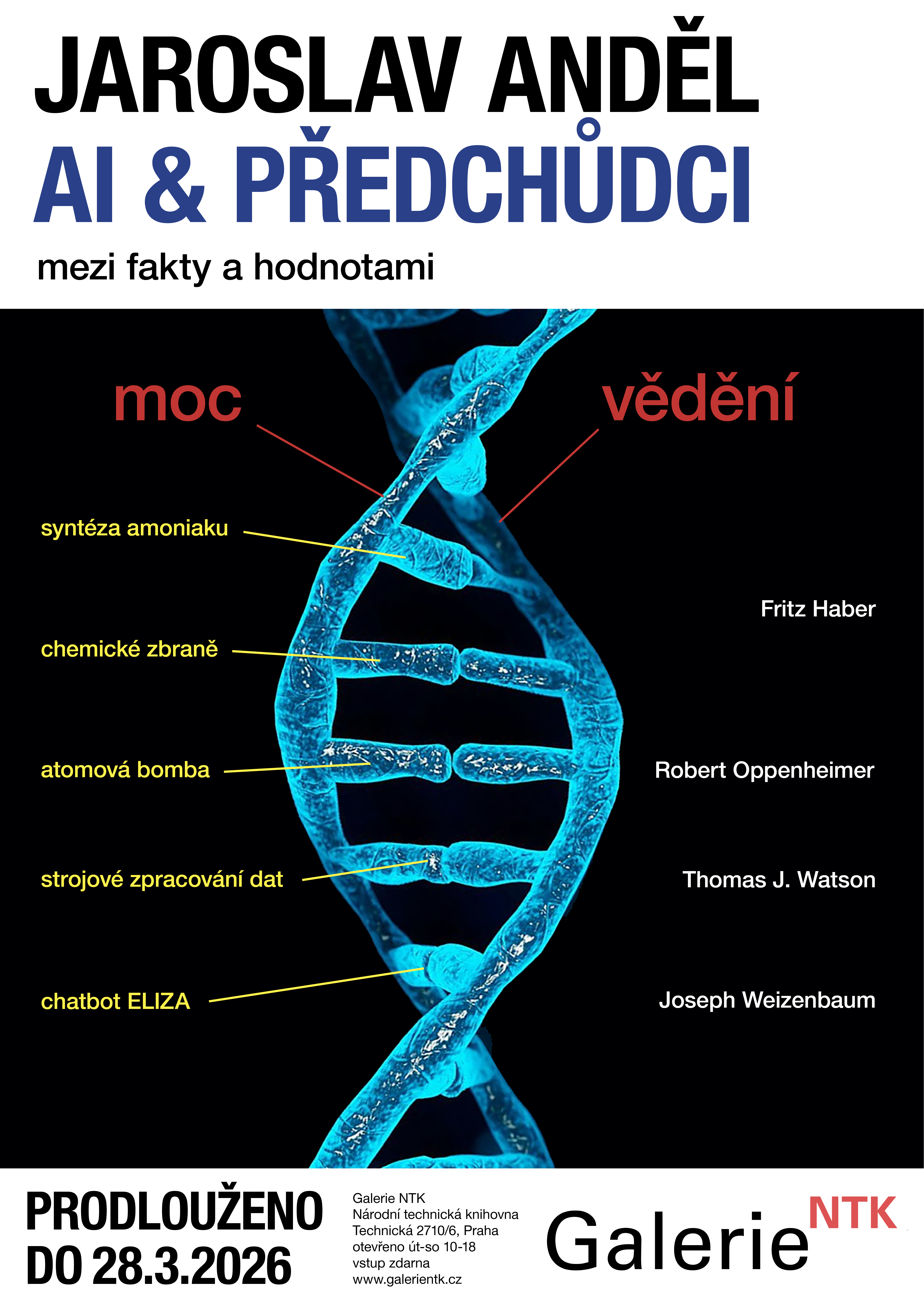 Plakát k výstavě Jaroslava Anděla