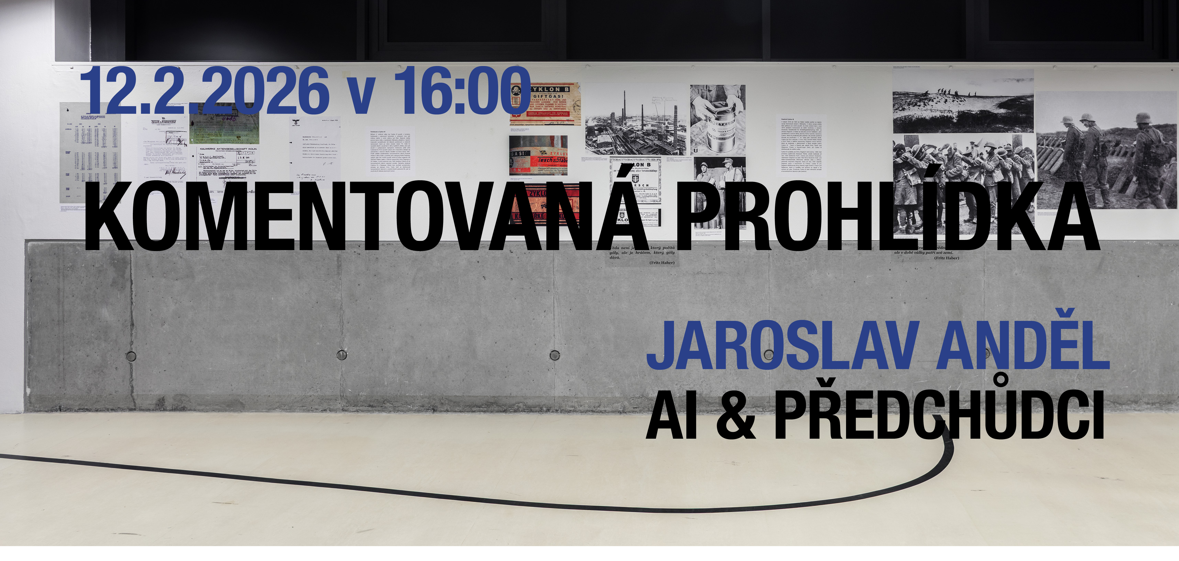 Pozvánka na komentovanou prohlídku výstavy Jaroslava Anděla